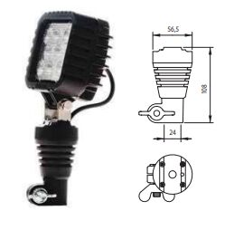 YD-D-0265 WRK-LED-100 LED ÇALIŞMA LAMBA YUVRLAK FO TORLU SM S
