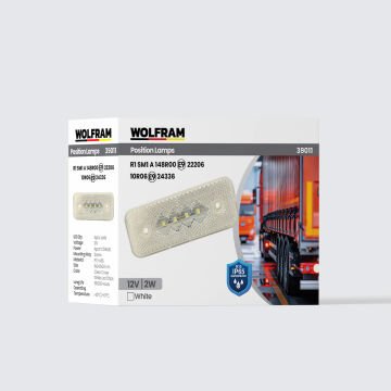39011 SİDE MARKER BEYAZ (E) BELGELİ 12V 2W