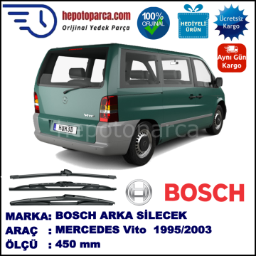 MERCEDES-BENZ Vito [638 T0N] 450 mm 11.1995-09.2003 BOSCH Arka Silecek