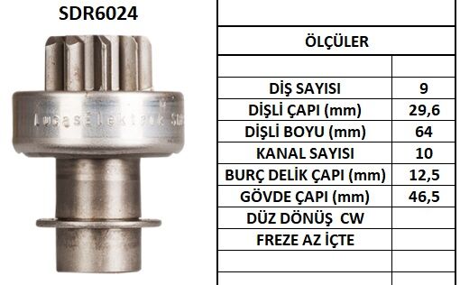 SDR6024  MARŞ DİŞLİSİ TOYOTA CORONA SPRİNTER MERCEDES 2840 16215 16218 16230 16242 16245 16260 16261 16633 16646 29024830 2801122010 2801122020 2801122022 2801123020 2801124020 283000851 283001020 283001540 283001542 10101840 MD604047 MD604048 MD604080