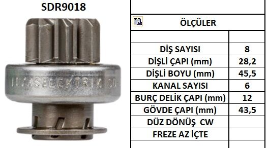 SDR9018  MARS DISLISI-8DIS DAEWOOD TICO 3120A78B00 1048 231789 10110480