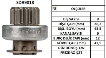 SDR9018  MARS DISLISI-8DIS DAEWOOD TICO 3120A78B00 1048 231789 10110480