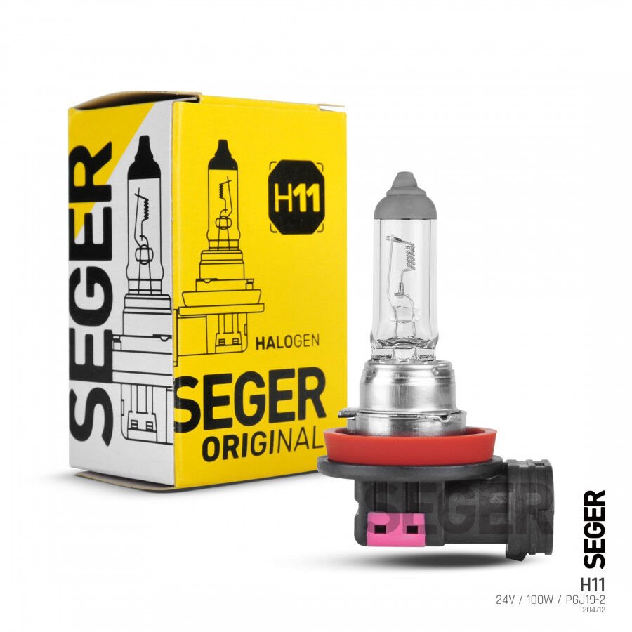 204712 H11 24V AMPUL 100W (3.500K YÜKSEK GÜÇ) PGJ19-2 STANDART YENİLEME