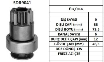 SDR9041  MARS DISLISI-9DIS DAEWOO - CLARK 906 10109060