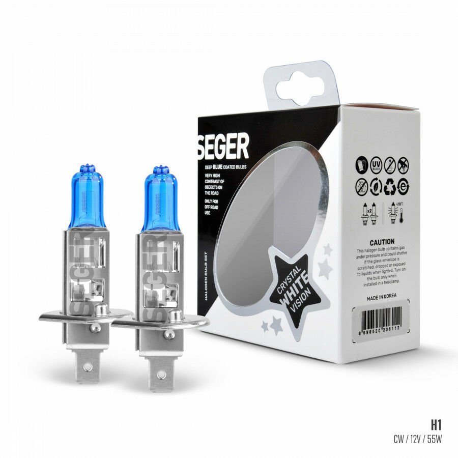 205825 H1 12V 55W (4.500K BEYAZ IŞIK) TAKIM 614.5S CRYSTAL WHİTE