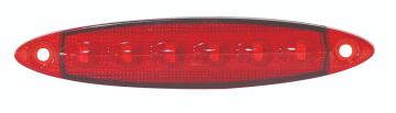 39032 YAN POZİSYON LAMBA 6 LED KIRMIZI (E)BELGELİ 12V 3W
