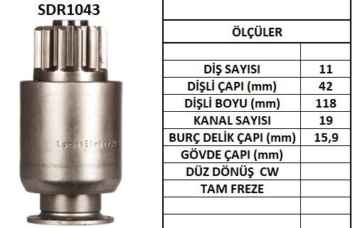 SDR1043  MARS DISLISI-11DIS  MERCEDES ACTROS  - SCANIA Y.M. 920 138308 2006202010 2006202011 10109200