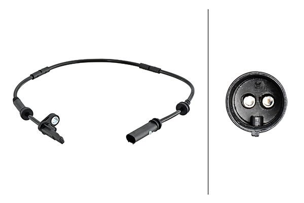 Tekerlek Hız Sensörü,Hal sensörü,2-Kutuplu,BMW X3- 34526869293