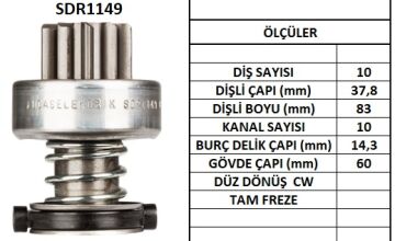 SDR1149 MARŞ DİŞLİSİ 10 DİŞ MAN TGA YM 1178 234087 10111780 6033ADO200 52882