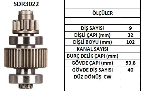 SDR3022  MARS DISLISI-9DIS ISUZU KAMYON,PICKU P BUYUK KAFAJEEP RENEGADE 1684 16739 17303 17381 5811240030 946 283001841 10109460 61211