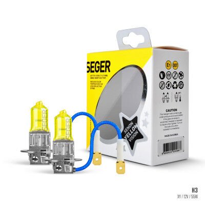 206174 H3 12V AMPUL 55W (2.700K SARI IŞIK) TAKIM PK22S XENON YELLOW