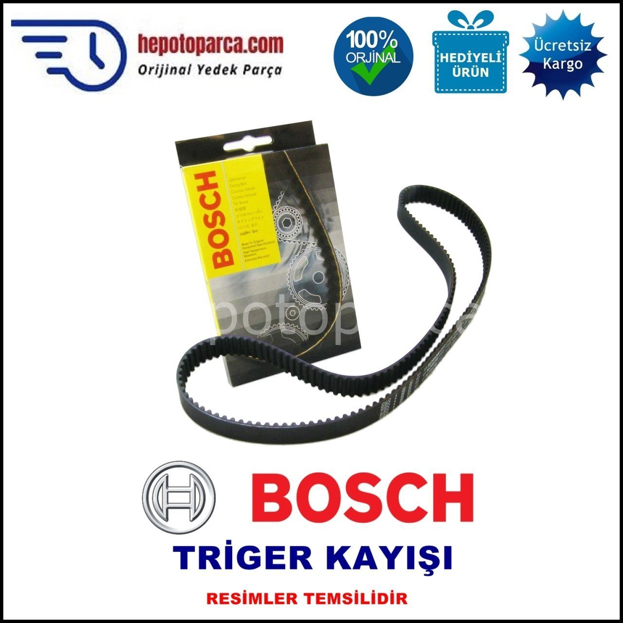 VW (VOLKSWAGEN) Caddy 2.0 EcoFuel 04.2006-08.2010 BOSCH TRİGER KAYIŞI