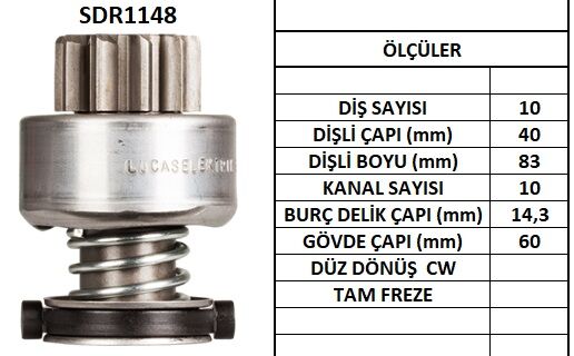 SDR1148 MARŞ DİŞLİSİ. RENAULT TIR 10DİŞ 2203 1159 10111590 6033ADO184 6033ADO200 52898