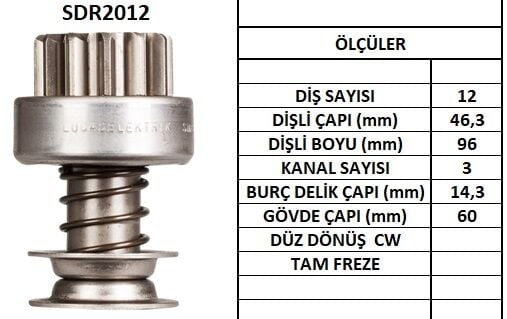 SDR2012 MARŞ DİŞLİSİ.DELCO CAT 12 DİŞ 20MT HELİPS 51 130540 1851430 1875852 1877353 1877354 1932890 1934488 1940134 1940138 1951180 1952486 1965358 1967042 10100510 D2017 D2107 D4123