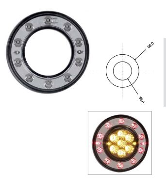 YD-D-0311 DSLR400STL24.LED SATÜRN FREN/ARKA PARK L 9-33V