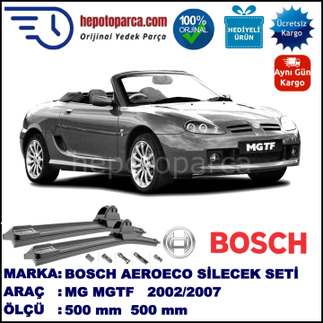 MG MGTF  03.2002-..., 500 / 500 mm. BOSCH AEROECO Aparatlı Muz Silecek