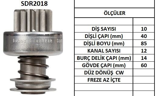 SDR2018 MARŞ DİŞLİSİ.PERKINS-MF 10 DİŞ 649 133975 10457057 10106490 D2054 74953