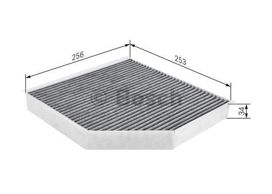 BOSCH_1987432548 Aktif Karbonlu Kabin Filtresi AUDI; BENTLEY filitre