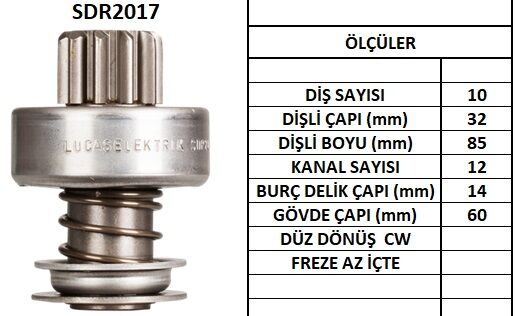SDR2017 MARŞ DİŞLİSİ.JOHN DEERE 10 DİŞ  1194 10456455 10457056 10457167 10106291 D2053