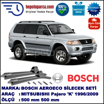 MITSUBISHI Pajero Sport [K] 07.1996-02.2009, 500 / 500 mm. BOSCH AEROECO Aparatlı Muz Silecek