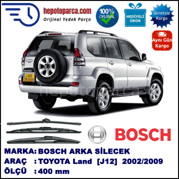 TOYOTA Land Cruiser [J12] 400 mm 09.2002-08.2009 BOSCH Arka Silecek