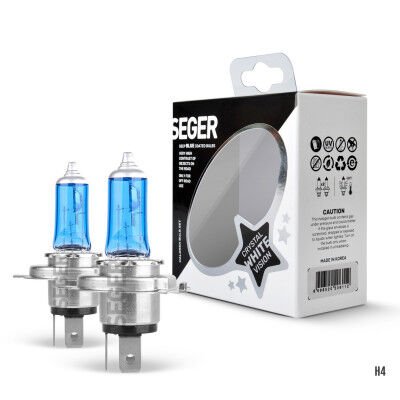 206518 H4 12V AMPUL (4.500K BEYAZ IŞIK) TAKIM 100/90W P43T CRYSTAL WHİTE YÜKSEK GÜÇ