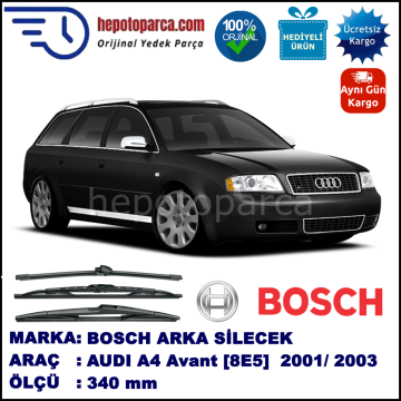 AUDI A4 Avant [8E5; B6] 340 mm 09.2001-10.2003 BOSCH Arka Silecek