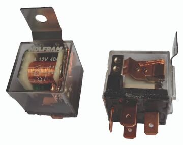 63204 12V 40W RÖLE ÇİFT PLATİNLİ ŞEFFAF 4 UÇLU ECO