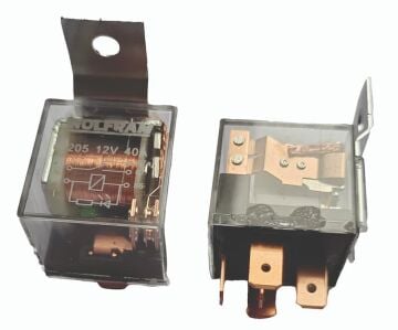 63205 12V 40W RÖLE ÇİFT PLATİNLİ ŞEFFAF 5 UÇLU ECO