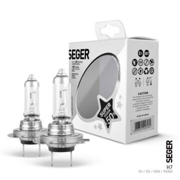 206662 H7 12V 55W(3.500 +50%FAZLA IŞIK )TAKIM PX26D SUPER VİSİON