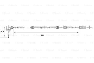 Tekerlek Devir Sensörü, ArkaWS6400RENAULT Kangoo I 1.5 DCI 200005 - 200712; Kangoo I 1.9 Diesel 199710 - 200712; Kangoo I 1.9 Diesel 199801 - 200712; Kangoo I 1.5 DCI 200102 - 200712; Kangoo I 1.4i 199809 - 200712; Kangoo I 1.2i 16V 200005 -  REN 770