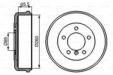 Fren Kampanası [260 / 82,6 mm]MERCEDES-BENZ 307 D ( 08.1977 - 10.1985 ); 307 D ( 05.1977 - 08.1982 ); 307 D ( 09.1982 - 01.1989 ); 308 ( 05.1977 - 08.1982 ); 309 D ( 09.1982 - 01.1989 ); 310 ( 08.1982 - 06.1995 ); 310 ( 10.1987 - 06.1995 ); 308 MB 60