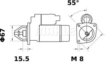 MS 181 Z1660 12V Z9 LETRİKA MAHLE ISKRA MS181 72735809 11130964500 BOSCH 0986010010  4198600