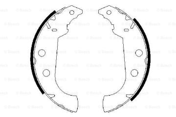 Pabuçlu Fren Balatası [228,6*40,00 mm]PEUGEOT 306 1.1i 199601-199704 PEU 424155; CIT 424155