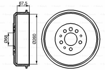 Fren Kampanası [268,2 / 88,1 mm]VW (VOLKSWAGEN) Transporter T4 1.9 Diesel Turbo 199210 - 200306; Transporter T4 2.4 Diesel 199009 - 199805; California T4 2.4 Diesel 199009 - 199805; Transporter T4 2.5 TDI 199501 - 200306; Multivan T4 2.5 TDI 199501 V