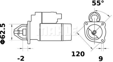 MS 182 Z1660 12V Z9 LETRİKA MAHLE ISKRA MS182 72735810 11130965500 BOSCH 0001112007  91 508 664