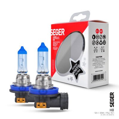 207010 H8 12V AMPUL 35W (4.500K BEYAZ IŞIK) TAKIM PGJ19-1 XENON WHİTE ULTRA