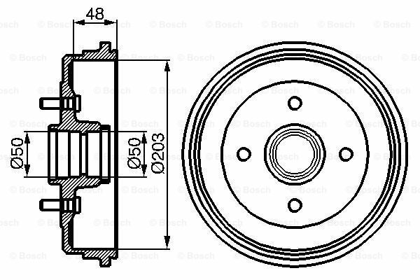 Fren Kampanası [203 / 72,2 mm]FORD Fiesta 1.1 198903 - 199612; Fiesta 1.1i 198903 - 199612; Fiesta 1.3i 199106 - 199612; Fiesta 1.3 199106 - 199612; Fiesta 1.8 D 198903 - 199612; Fiesta 1.4i 198903 - 199612; Fiesta 1.4 198903 - 199612; FOR 89FB1113BC
