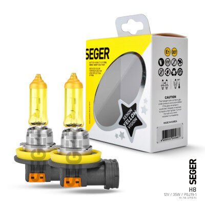 207041 H8 12V AMPUL 35W (2.700K SARI IŞIK) TAKIM PGJ19-1 XENON YELLOW