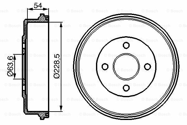 Fren Kampanası [228,6 / 66,4 mm]FORD Mondeo 1.8 TD 199608 - 200009; Mondeo 1.8 TD Turnier 199608 - 200009; Mondeo 2.0i 199608 - 200009; Mondeo 1.8i 199301 - 199607; Mondeo 1.8i 199808 - 200009; Mondeo 1.8i 199608 - 200009; Mondeo 1.8i Tu FOR 93BB1126