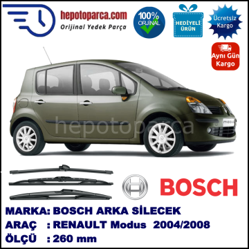 RENAULT Modus [FP./JP.] 260 mm 06.2004-05.2005 BOSCH Arka Silecek