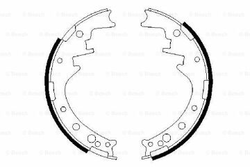 Pabuçlu Fren Balatası [254*56 mm] Hilux 1.8 Pickup 198808 - 199408; Hilux 2.4 Diesel 198408 - 199807; Hilux 2.4 Diesel Pickup 198808 - 199708; Hilux 1.8 Pickup 198901 - 199410; Hiace 2.4 Diesel 198401 - 198808; Hilux 2.4 Diesel Pickup TOY 0449535180;