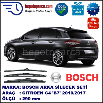 CITROEN C4 [B7] 290 mm 09.2010-... BOSCH Arka Silecek