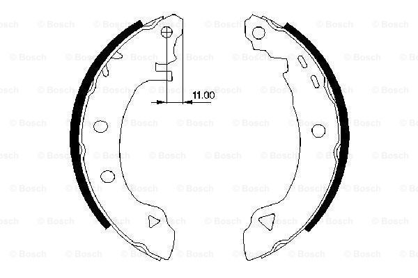 Pabuçlu Fren Balatası [203,2*39 mm]FIAT Bravo 1.6 16V 199510-199804 LAI 9950814; FIA 9950814
