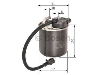 MERCEDES-BENZ C 250 CDI 4MATIC 04.2010 - 12.2014 BOSCH MAZOT FİLTRESİ filitre