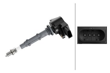 Ateşleme Bobini,4-Kutuplu,Mercedes C-CLC-CLK-CLS-E 000 150 19 80 / 000 150 27 80 / 272 906 00 60 / A 000 150 19 80 / A 000 150 27 80 / A 272 906 00 60