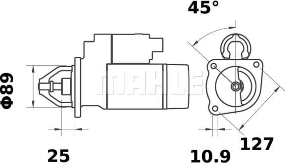 MS 331 Z1660 24V 4KW Z10 LETRİKA MAHLE ISKRA MS331 72735959 11130598500 BOSCH 0001360050  81 26201 9013526