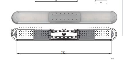 YD-D-0395 DSL-24. 12LED İÇ AYDINLATMA LAMBASI 24V