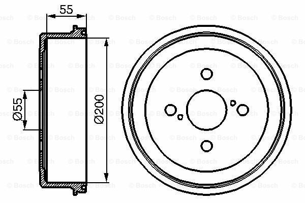 Fren Kampanası [200 / 67 mm]TOYOTA Corolla 1.3i 16V Hatchback 199705 - 199909; Corolla 1.3i 16V Hatchback 199505 - 199704; Corolla 1.6i 16V 199205 - 199704; Corolla 1.3i 16V Liftback 199705 - 199909; Corolla 1.3i 16V Hatchback 199205 - TOY 4243120250