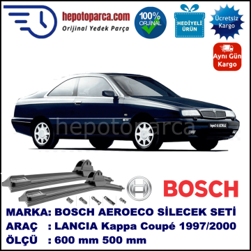 LANCIA Kappa Coupé [838] 04.1997-06.2000, 600 / 500 mm. BOSCH AEROECO Aparatlı Muz Silecek